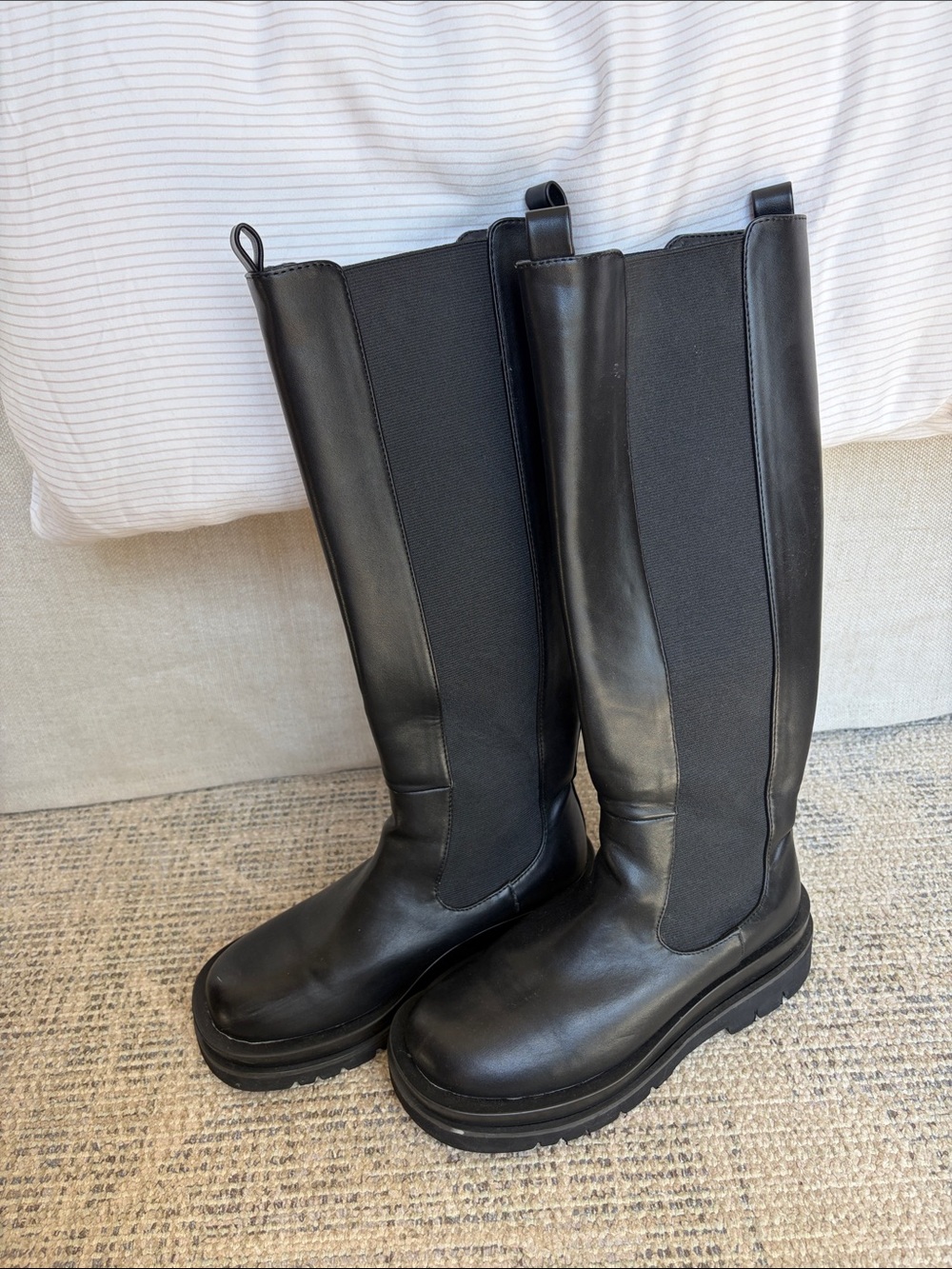 Billini Wynona Black Chelsea-Style Knee Boots - Women